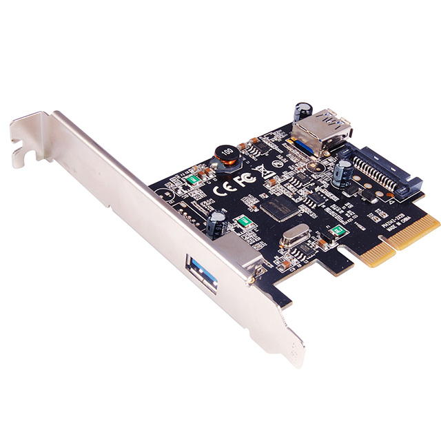 U-1790 PCIe 2-Port USB3.1 Gen2 Card(1A+1intA)