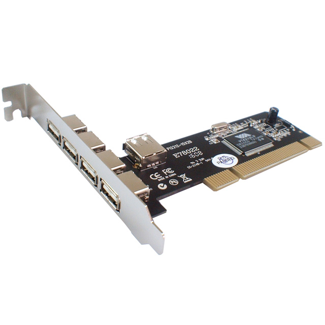 U-166 PCI USB 4P+1P Card (VIA)