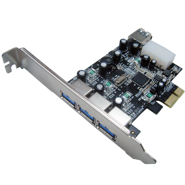 U-610 PCI-E USB3.0 (3+1) Ports