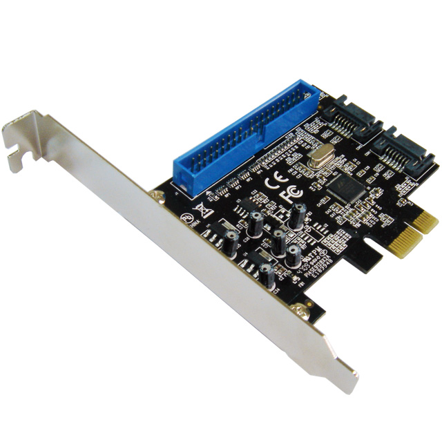 A-450 PCIe SATA 6G + PATA  Card (3 Channels, 2 x int. SATA + 1 x PATA Ports)