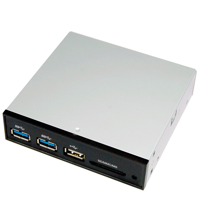 E-130 Card Reader + USB 3.0 Front Panel Hub