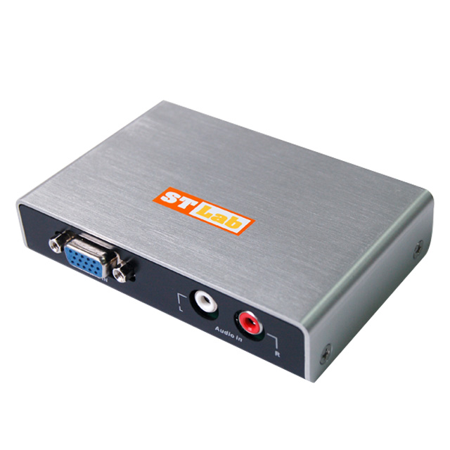M-450 VGA + Audio to HDMI Converter,w/ EUR Adapter