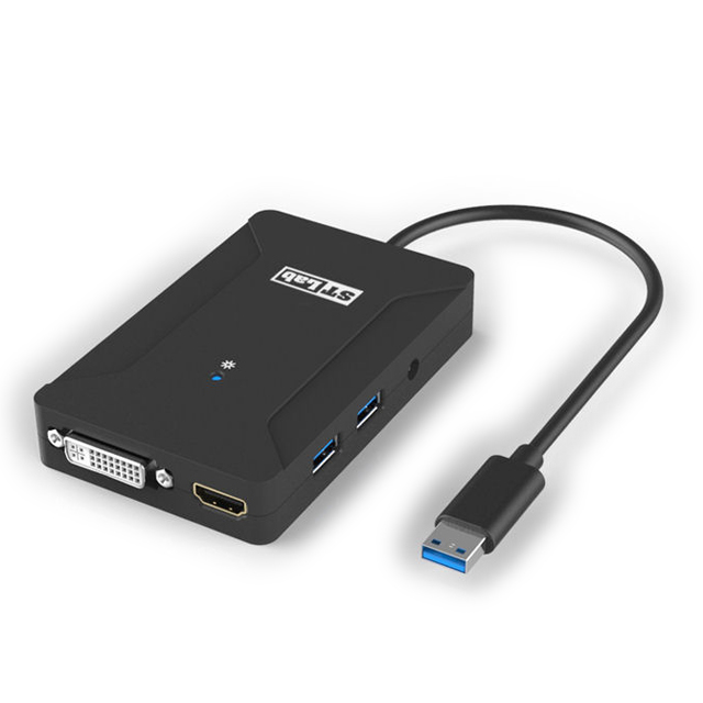 U-1100 USB 3.0 Mini Dock (HDMI + DVI + Hub)