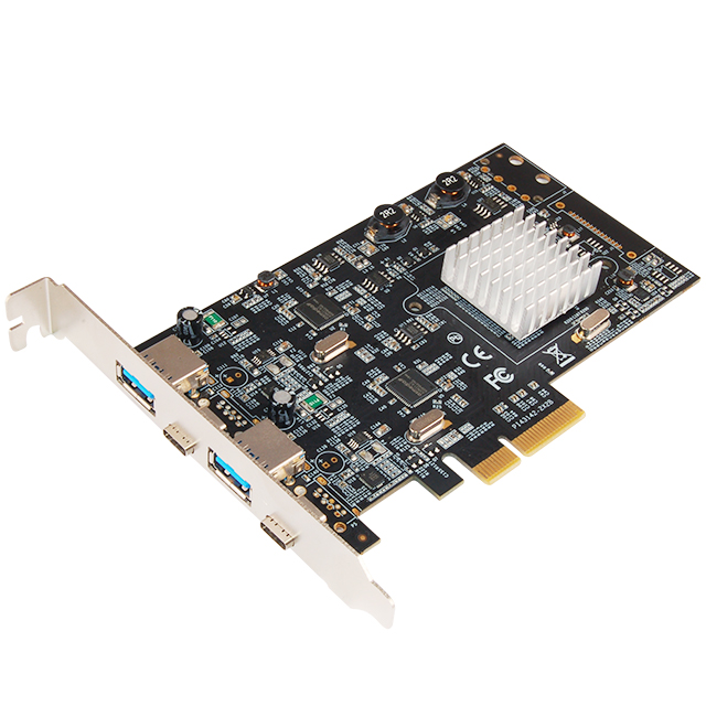 U-1910 PCIe Dual Bus 4 Ports USB3.1 Card(2A+2C)