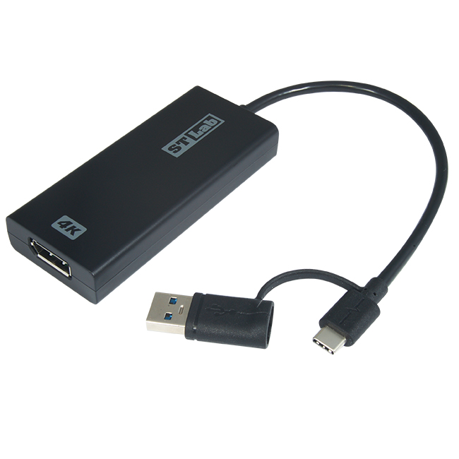 U-1381 USB-C/USB-A Hybrid DisplayPort 4K Adapter