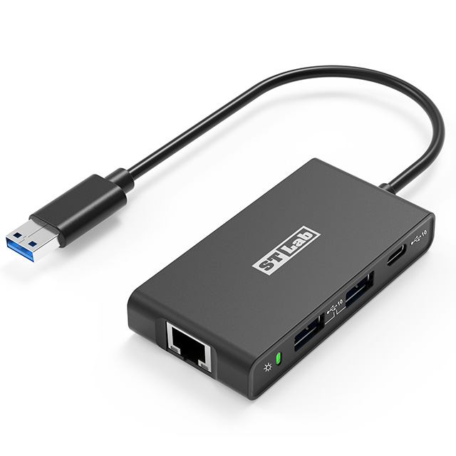 U-2660 USB-A 10Gbps Multiport Adapter(2.5GbE+1x USB-C 10Gbps+2x USB-A 10Gbps)